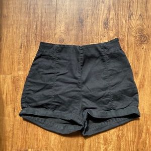 High-waisted shorts